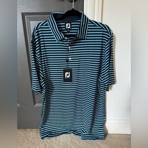 FootJoy Pinstripe Lisle Golf Polo